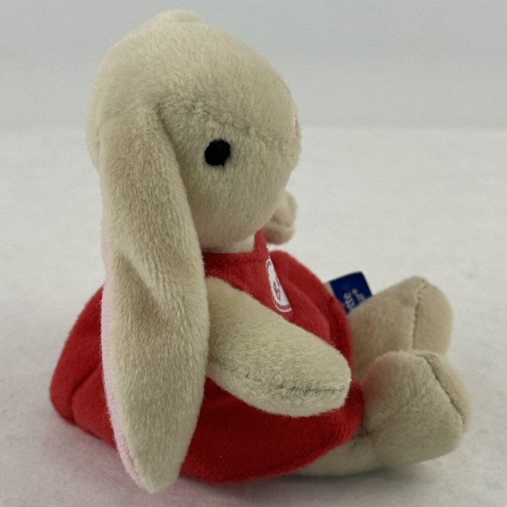 Vintage 2006 Build-A-Bear Pawlette Coufur Plush Bunny 4" Red Heart Dress - Picture 5 of 11